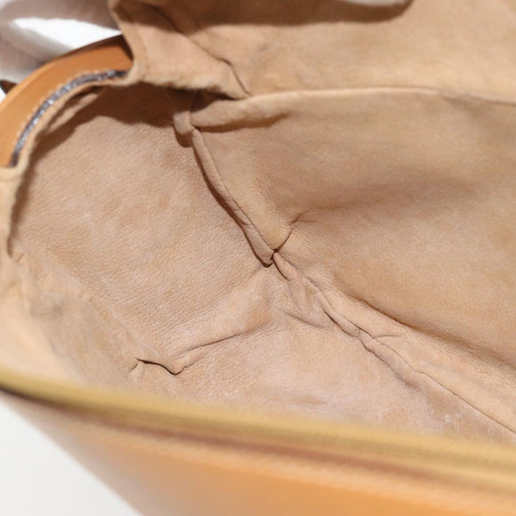 GUCCI Micro GG Supreme Shoulder Bag PVC Beige Gold 001 115 4001 Auth 182404