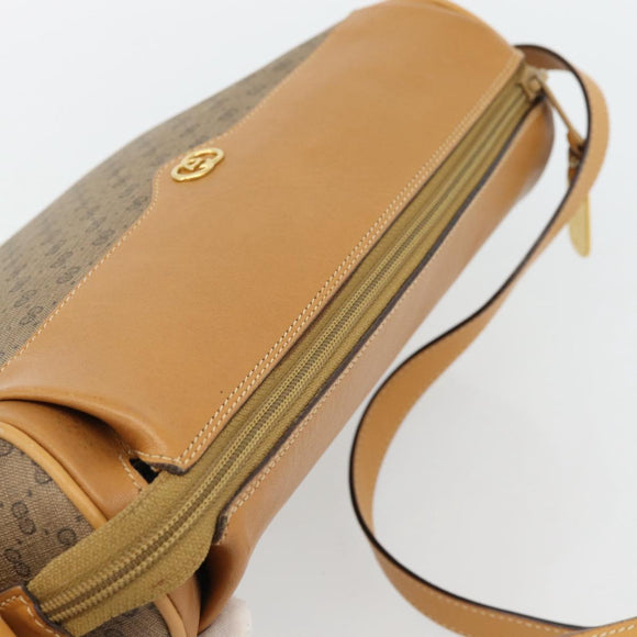 GUCCI Micro GG Supreme Shoulder Bag PVC Beige Gold 001 115 4001 Auth 182404