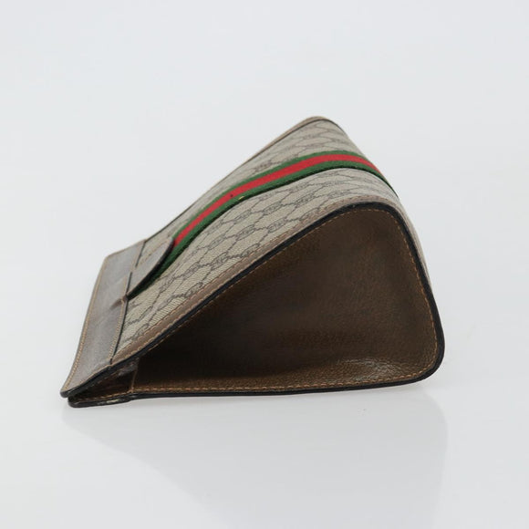 GUCCI GG Supreme Web Sherry Line Tas PVC Beige Rood 64 014 2125 28 Auth 182406