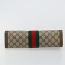 GUCCI GG Supreme Web Sherry Line Tas PVC Beige Rood 64 014 2125 28 Auth 182406-6