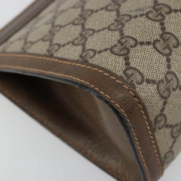 GUCCI GG Supreme Web Sherry Line Tas PVC Beige Rood 64 014 2125 28 Auth 182406
