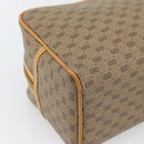 GUCCI Micro GG Supreme Clutch Bag PVC Beige Gold Auth 182408-16
