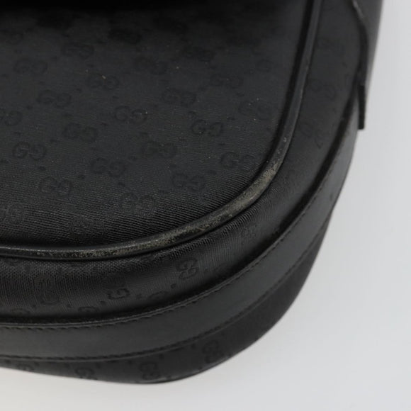 GUCCI Micro GG Supreme Web Sherry Line Tas PVC Zwart 001 115 0914 Auth 182409
