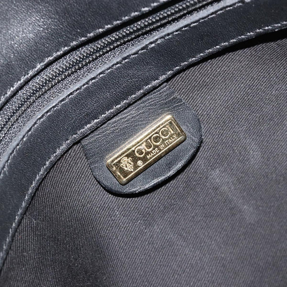 GUCCI Micro GG Supreme Web Sherry Line Tas PVC Zwart 001 115 0914 Auth 182409