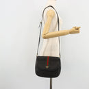 GUCCI Micro GG Supreme Web Sherry Line Tas PVC Zwart 001 115 0914 Auth 182409-23