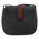 GUCCI Micro GG Supreme Web Sherry Line Tas PVC Zwart 001 115 0914 Auth 182409-3