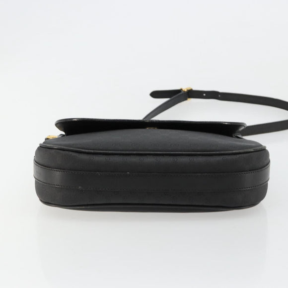 GUCCI Micro GG Supreme Web Sherry Line Tas PVC Zwart 001 115 0914 Auth 182409