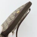 GUCCI GG Supreme Schoudertas PVC Beige Goud 97 02 068 Auth 182410-6