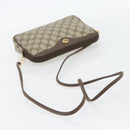 GUCCI GG Supreme Schoudertas PVC Beige Goud 97 02 068 Auth 182410-7