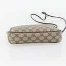 GUCCI GG Supreme Schoudertas PVC Beige Goud 97 02 068 Auth 182410-5