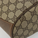 GUCCI GG Supreme Web Sherry Line Tasche PVC Beige Gold 904 02 081 Auth 182411-14