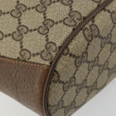 GUCCI GG Supreme Web Sherry Line Tasche PVC Beige Gold 904 02 081 Auth 182411-16