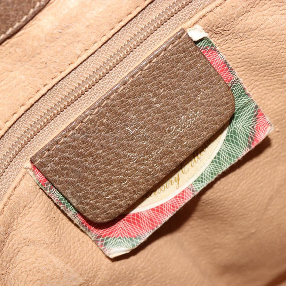 GUCCI GG Supreme Web Sherry Line Tasche PVC Beige Gold 904 02 081 Auth 182411