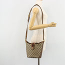 GUCCI GG Supreme Web Sherry Line Tasche PVC Beige Gold 904 02 081 Auth 182411-22