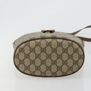 GUCCI GG Supreme Web Sherry Line Tasche PVC Beige Gold 904 02 081 Auth 182411-5