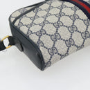 GUCCI GG Supreme Sherry Line Schoudertas PVC Marine Goud Auth 182412-15
