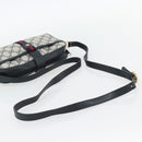 GUCCI GG Supreme Sherry Line Schoudertas PVC Marine Goud Auth 182412-7