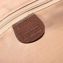 GUCCI GG Supreme Web Sherry Line Shoulder Bag PVC Beige Gold Auth 182413-17