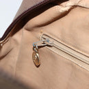 GUCCI GG Supreme Web Sherry Line Shoulder Bag PVC Beige Gold Auth 182413-21