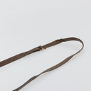 GUCCI GG Supreme Web Sherry Line Shoulder Bag PVC Beige Gold Auth 182413-8