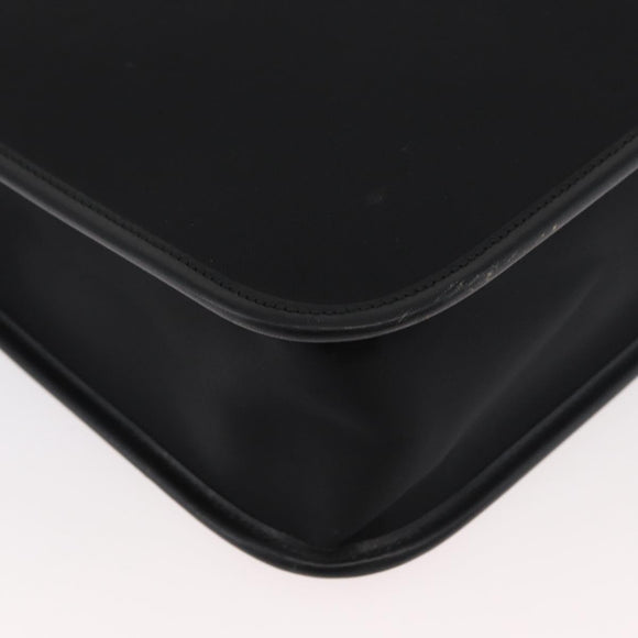 BURBERRY Business Bag Nylon 2way Black Silver Auth 182417
