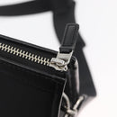 BURBERRY Business Bag Nylon 2way Black Silver Auth 182417-16