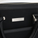 BURBERRY Business Bag Nylon 2way Black Silver Auth 182417-17