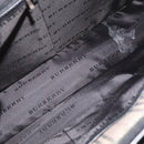 BURBERRY Business Bag Nylon 2way Black Silver Auth 182417-18