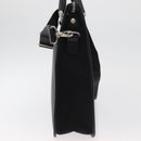 BURBERRY Business Bag Nylon 2way Black Silver Auth 182417-4