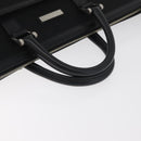 BURBERRY Business Bag Nylon 2way Black Silver Auth 182417-7