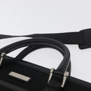 BURBERRY Business Bag Nylon 2way Black Silver Auth 182417-8