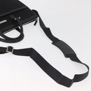 BURBERRY Business Bag Nylon 2way Black Silver Auth 182417-9