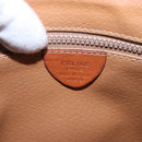 CELINE Macadam Canvas Shoulder Bag PVC Leather Brown Gold Auth 182419-17