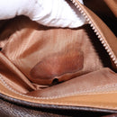 CELINE Macadam Canvas Shoulder Bag PVC Leather Brown Gold Auth 182419-23