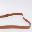 CELINE Macadam Canvas Shoulder Bag PVC Leather Brown Gold Auth 182419-9