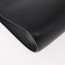 Christian Dior Shoulder Bag Leather Black Gold Auth 182420-16