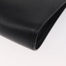Christian Dior Shoulder Bag Leather Black Gold Auth 182420-17