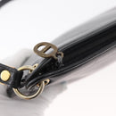 Christian Dior Shoulder Bag Leather Black Gold Auth 182420-9
