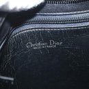 Christian Dior Shoulder Bag Leather Black Gold Auth 182420-10