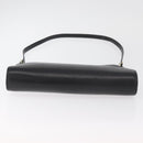 Christian Dior Shoulder Bag Leather Black Gold Auth 182420-5