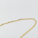 CELINE Chain Shoulder Bag Leather Black Gold Auth 182421V-8