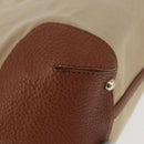 BURBERRY Tote Bag Canvas Beige Gold Auth 182423-9