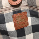 BURBERRY Tote Bag Canvas Beige Gold Auth 182423-18