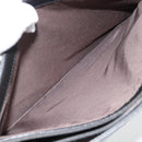 BURBERRY Tote Bag Leer Zwart Zilver Auth 182424-24