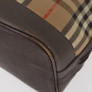 Burberrys Nova Check Portemonnee Schoudertas Canvas Beige Goud Authentiek 182425-16