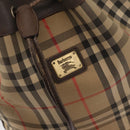 Burberrys Nova Check Portemonnee Schoudertas Canvas Beige Goud Authentiek 182425-17