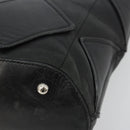 Salvatore Ferragamo Handtasche Leder Schwarz Silber Original 182426-14