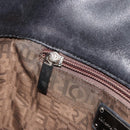 Salvatore Ferragamo Handtasche Leder Schwarz Silber Original 182426-21