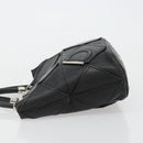 Salvatore Ferragamo Handtasche Leder Schwarz Silber Original 182426-4
