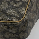 SAINT LAURENT Tote Bag PVC Canvas Brown Auth 182427-15